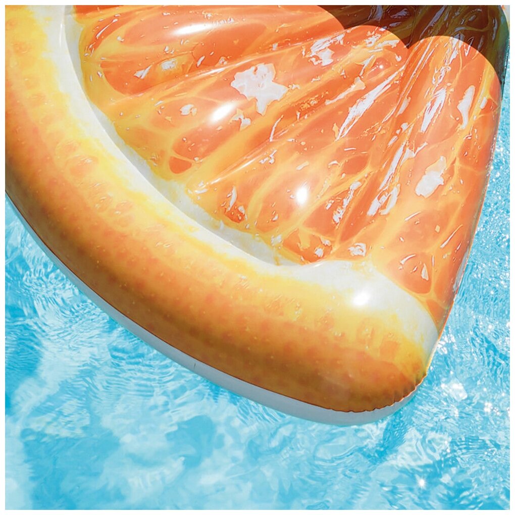 Надувной матрас-плот Intex "Долька апельсина", 183х66х20см - фото №2