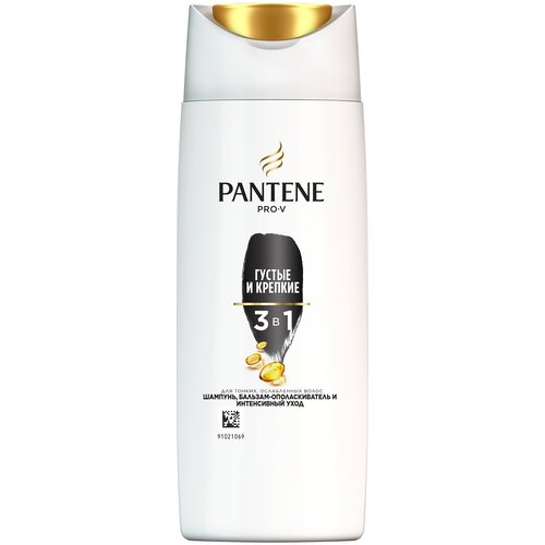 PANTENE Pro-V Шампунь 3 в 1 Густые и крепкие / для тонких и ослабленных волос / Пантин / 360мл