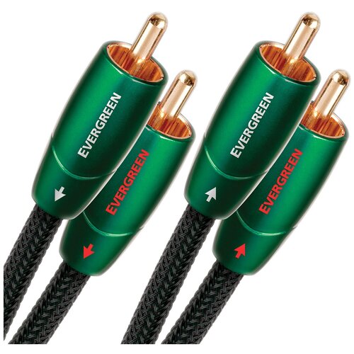 кабель audioquest evergreen 2rca 2rca 2 м черный зеленый Кабель аудио 2xRCA - 2xRCA Audioquest Evergreen 2RCA-2RCA 0.6m