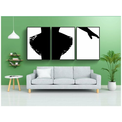 фото Набор модулных постеров для интерьера "маленькая балерина, девушка балета, небольшой" 60x90 см. в тубусе, без рамки lotsprints