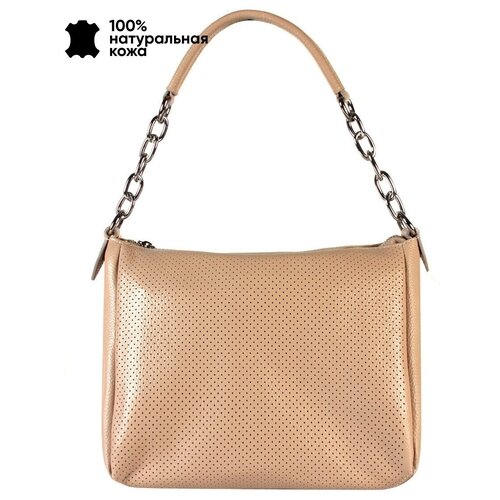 фото Сумка/сумка женская/натуральная кожа/meyninger/а-св-6689/темно-бежевый/модель торба/с плечевым реммешком
