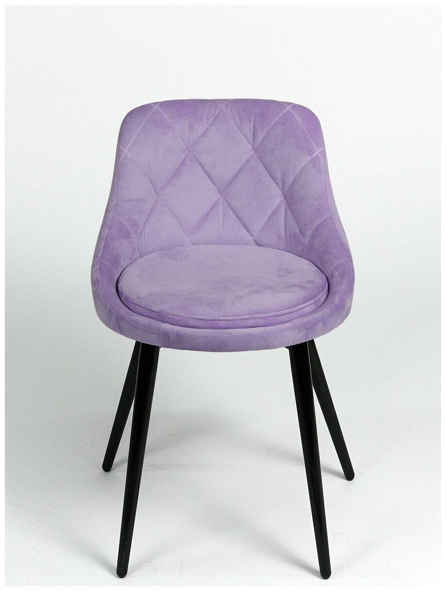 фото Стул Ромб велюр круглые ножки, Masscomplekt лаванда