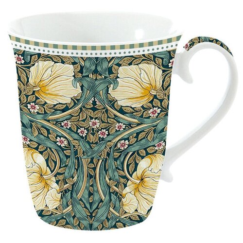 фото Кружка "уильям моррис" объем 275 мл, фарфор, цвет темно-зеленый, easy life, el-r1101_wilb