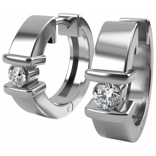 Серьги GRAF КОЛЬЦОВ, серебро, 925 проба, фианит