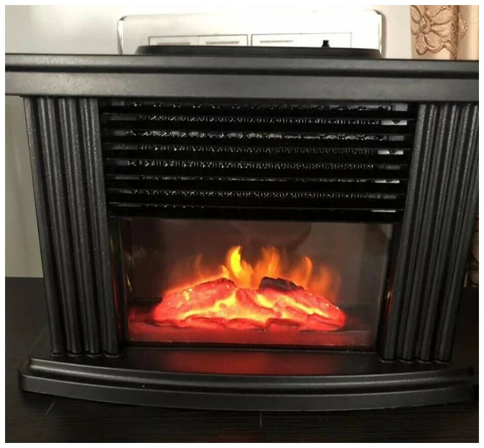 Портативный обогреватель мини-камин с пультом Flame Heater TV-595, KoiKo - фотография № 9