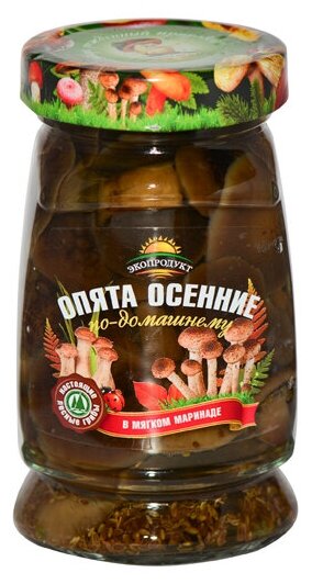 Опята маринованные Экопродукт 340гр