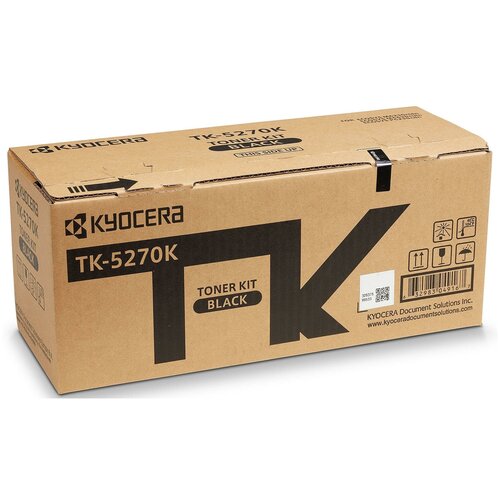 Тонер-картридж Kyocera TK-5270K для M6230cidn/M6630cidn/P6230cdn, Black, 1T02TV0NL0, 8000 стр. (ОЕМ) тонер картридж kyocera tk 5270k для m6230cidn m6630cidn p6230cdn black 1t02tv0nl0 8000 стр оем