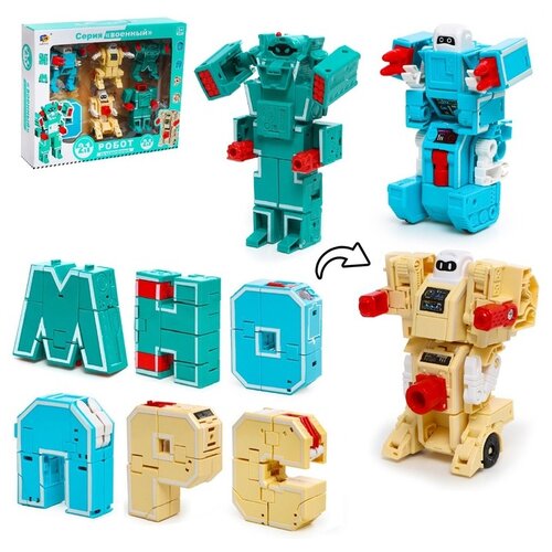 Трансформер Dade Toys Военный объединенный робот Алфавит, 7796456, разноцветный