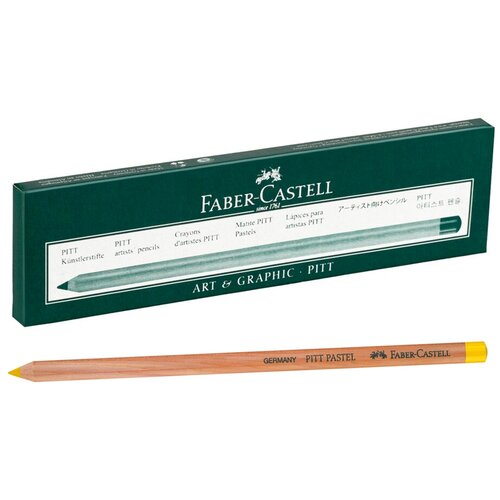 Faber-Castell Пастельный карандаш Pitt Pastel, 6 шт., 185 неаполитанский желтый пастельный карандаш faber castell pitt pastel цвет 190 венецианский красный 6 шт в упаковке