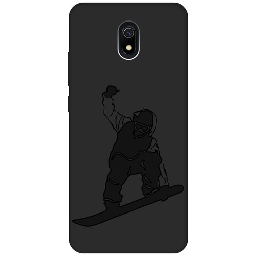 Матовый чехол Snowboarding для Xiaomi Redmi 8A / Сяоми Редми 8А с эффектом блика черный матовый чехол snowboarding для xiaomi redmi go сяоми редми го с эффектом блика черный