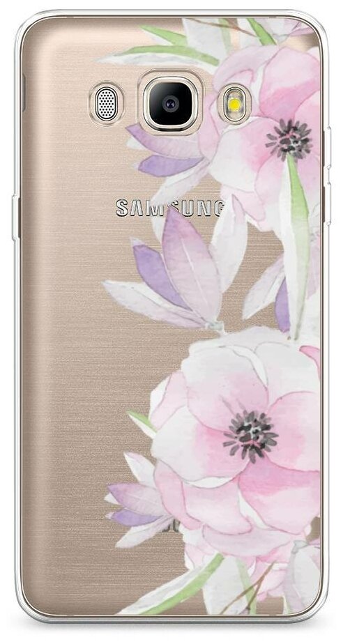 Силиконовый чехол "Нежные анемоны" на Samsung Galaxy J5 2016 / Самсунг Галакси Джей 5 2016