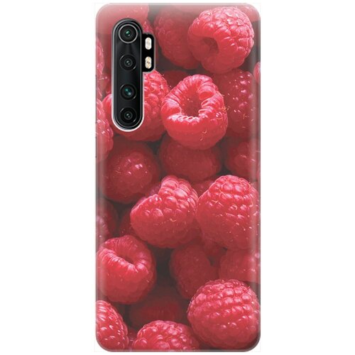 фото Re:pa накладка transparent для xiaomi mi note 10 lite с принтом "малинки"