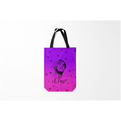фото Сумка-шоппер / 31х42 см / rap / lil peep peep. burnettie