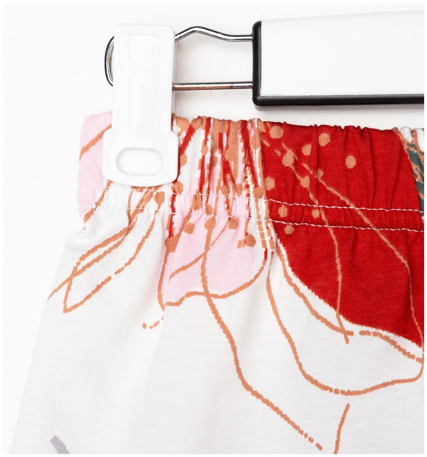 Пижама KAFTAN "Цветы" (майка, шорты) женская, цвет розовый, размер 48-50 - фотография № 9
