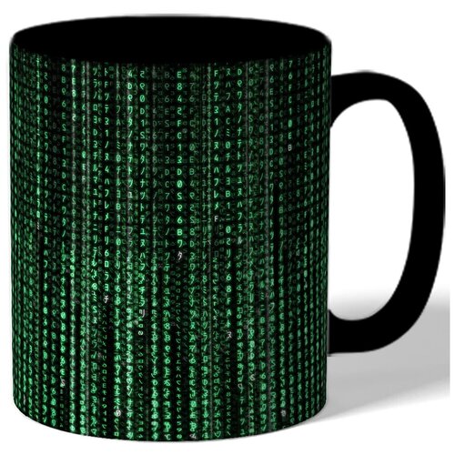 фото Кружка с рисунком код матрицы drabs