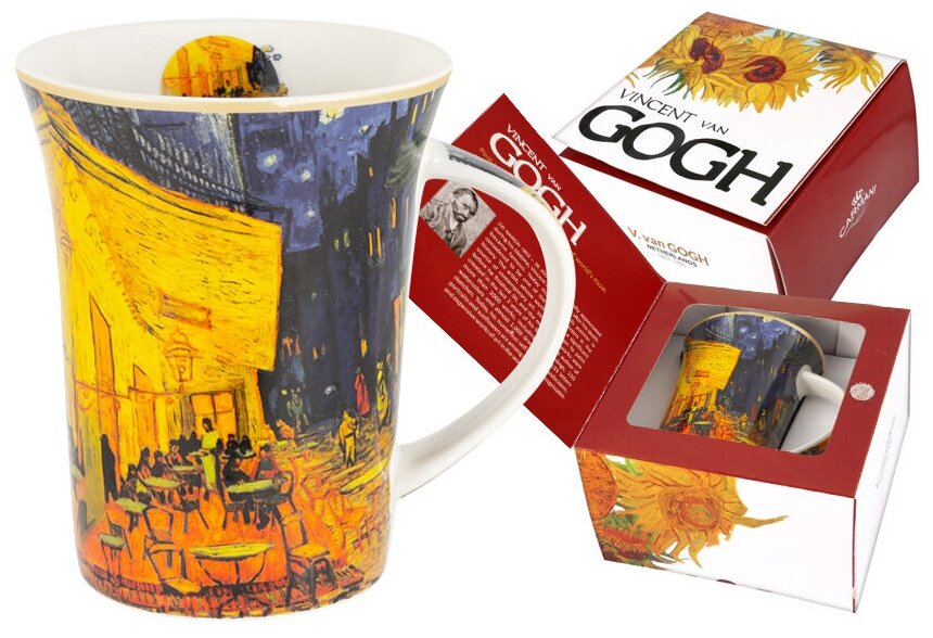 фото Кружка Carmani "Ночная терраса кафе" (В. Ван Гог) (CAR2-830-8110)