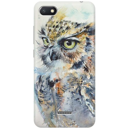 фото Re:paчехол - накладка artcolor для xiaomi redmi 6a с принтом "красочный филин"