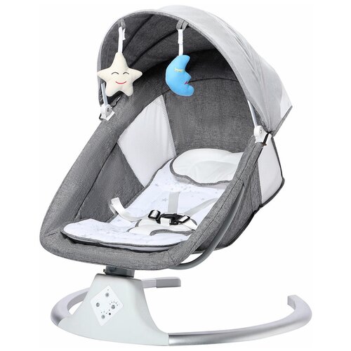 DEAREST Кресло - шезлонг ,Электронные качели для новорожденных, Dearest Baby Swing Chair с ДУ и Bluetouth