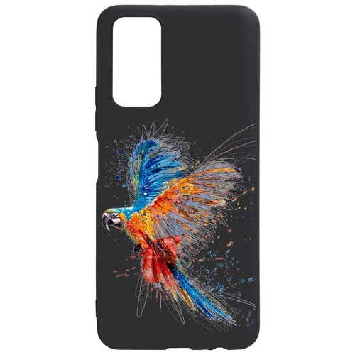 фото Ультратонкая защитная накладка для honor 10x lite с принтом "разноцветный попугай" gosso