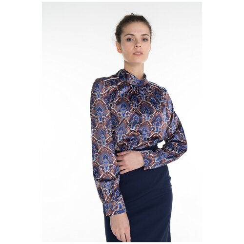 Блузка с оригинальным принтом Stella Di Mare Dress 123-17/ Мультиколор 50