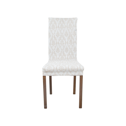 Чехол для мебели: Чехлы на стулья со спинкой универсальные на резинке 2шт. 40х40 см "Орна" Бежевый