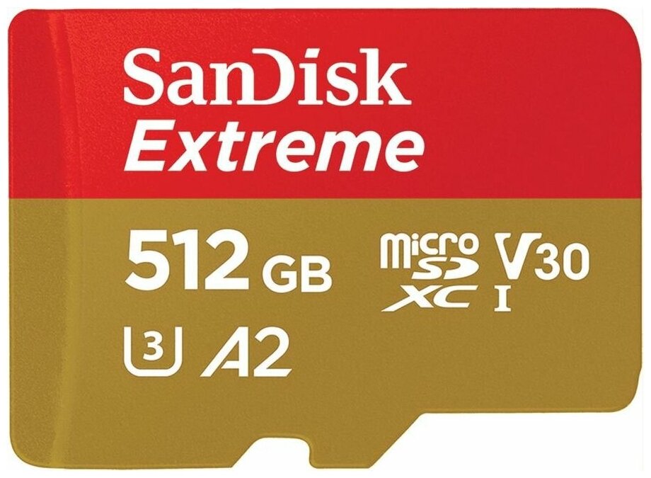 Карта памяти Sandisk SDSQXA1-512G-GN6MA Extreme + adapter