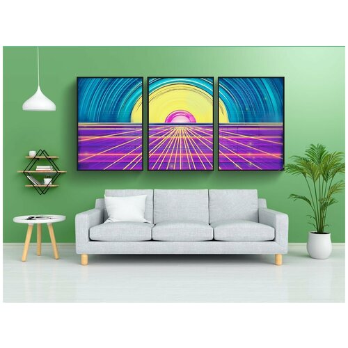 фото Набор модулных постеров для интерьера "шаблон, аннотация, 80 х" 60x90 см. в тубусе, без рамки lotsprints