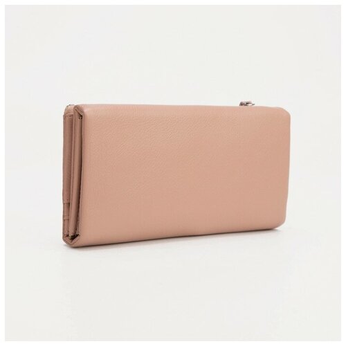 фото Кошелёк, 4 отдела на магните, цвет пудра нет бренда