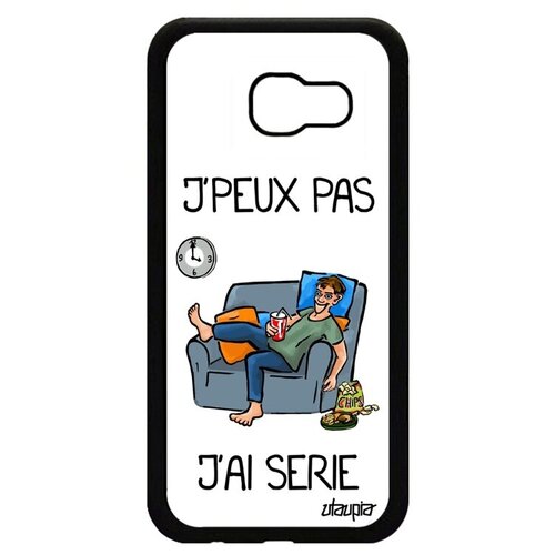фото Чехол на смартфон // galaxy a5 2017 // "не могу - у меня сериал!" пародия карикатура, utaupia, белый