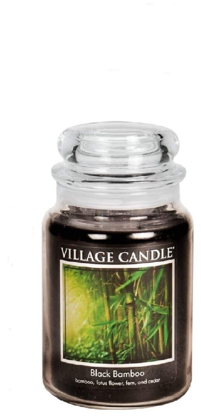 Ароматическая свеча Village Candle Черный бамбук, большая - фото №1