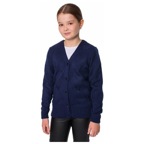 Кардиган для девочек, цвет синий, рост 158-164см 9606456 .