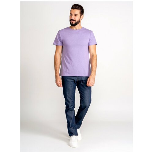 Футболка GREG, размер 52, фиолетовый комплект lika dress шорты футболка короткий рукав карманы размер 52 фиолетовый