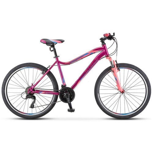 фото Велосипед stels miss-5000 v v050 фиолетовый/розовый (lu096326) рама 18
