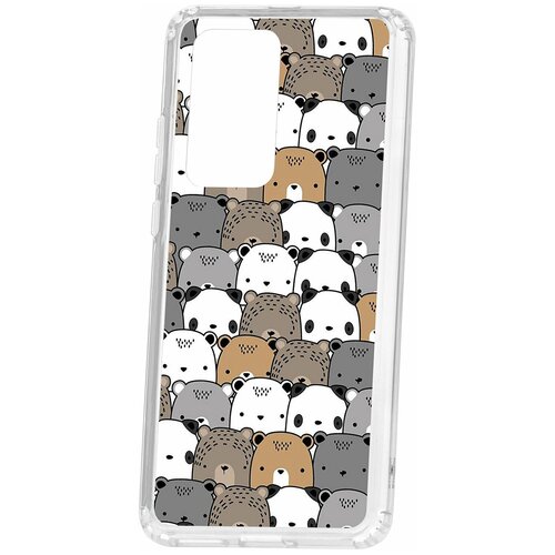 фото Чехол на huawei p40 pro kruche print медвежата / чехол для huawei / чехол с рисунком / чехол с принтом / чехол для хонор / чехол для хуавей / бампер на хуавей / чехол накладка для хонор / противоударная накладка для honor huawei / защита для honor / защита на huawei / cиликоновый чехол для huawei honor / пластиковый чехол на huawei / защитный чехол для honor / чехольчик / защита телефона / ударопрочный чехол кruче
