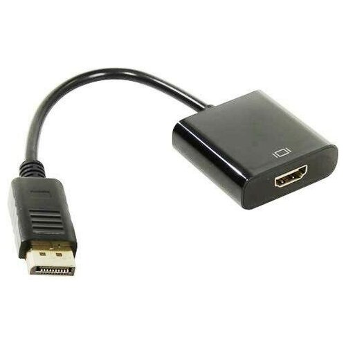 Видео адаптер Orient C306 DisplayPort на HDMI 20M/19F кабель 0.1 метра, черный