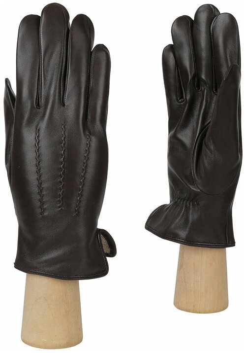 Мужские перчатки FABRETTI из натуральной кожи с утеплителем, размер 9,5