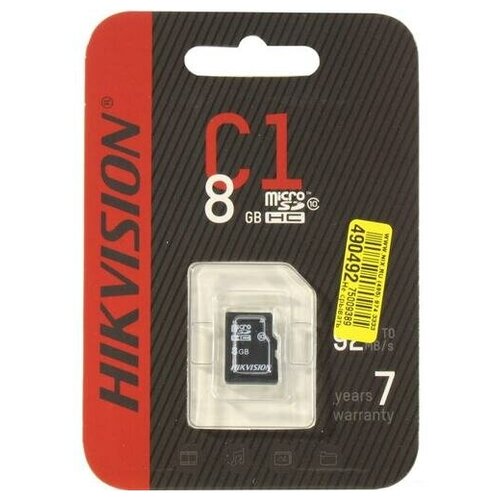 SD карта Hikvision HS-TF-C1-8G карта памяти microsdhc 256gb hikvision hs tf c1