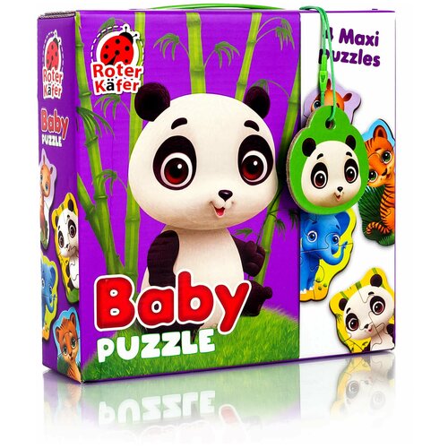 Baby puzzle MAXI Зоопарк baby puzzle maxi мишка и воздушные шары 12 деталей