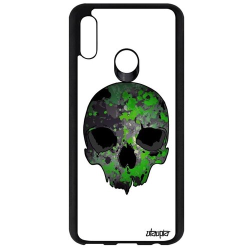 фото Новый чехол на смартфон // huawei p smart 2019 // "череп" стиль дизайн, utaupia, белый