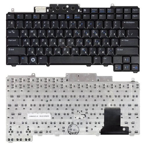 Клавиатура для ноутбука Dell Latitude D531 черная без указателя 146000₽