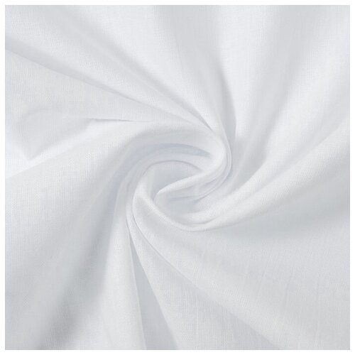 Купить Ткань Бязь отбеленная ш.150 см, 100% хлопок, 120 гр/м2, NoName, белый