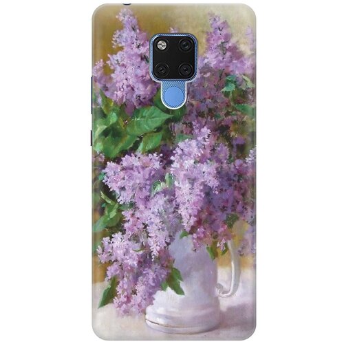 фото Gosso ультратонкий силиконовый чехол-накладка для huawei mate 20 x с принтом "букет сирени"