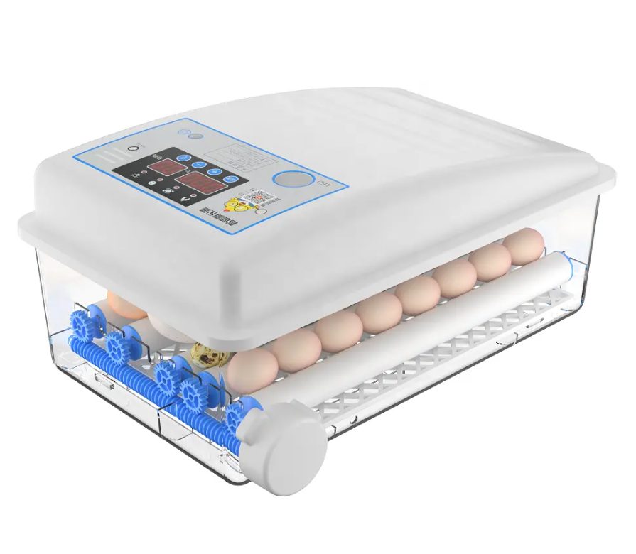 Инкубатор для яиц, куриный, автоматический, домашний, на 24 яиц (30 яиц-при меньшем калибре). Уровни/ этажи -съемные.