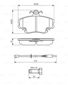 Тормозные колодки Bosch - фото №5