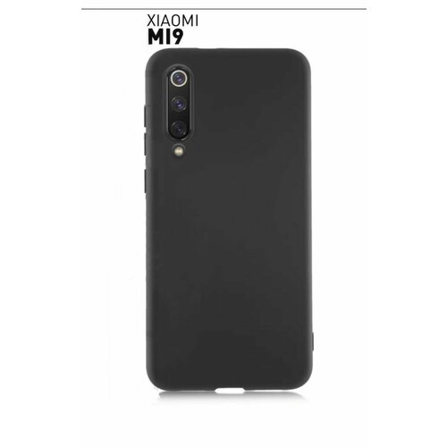 XIAOMI Mi 9 Чехол силиконовый чёрный для сяоми, ксиоми ми 9, mi9, ми9 накладка, бампер new original replacement battery bm3l 3300mah for xiaomi 9 mi9 m9 mi 9 mobile phone