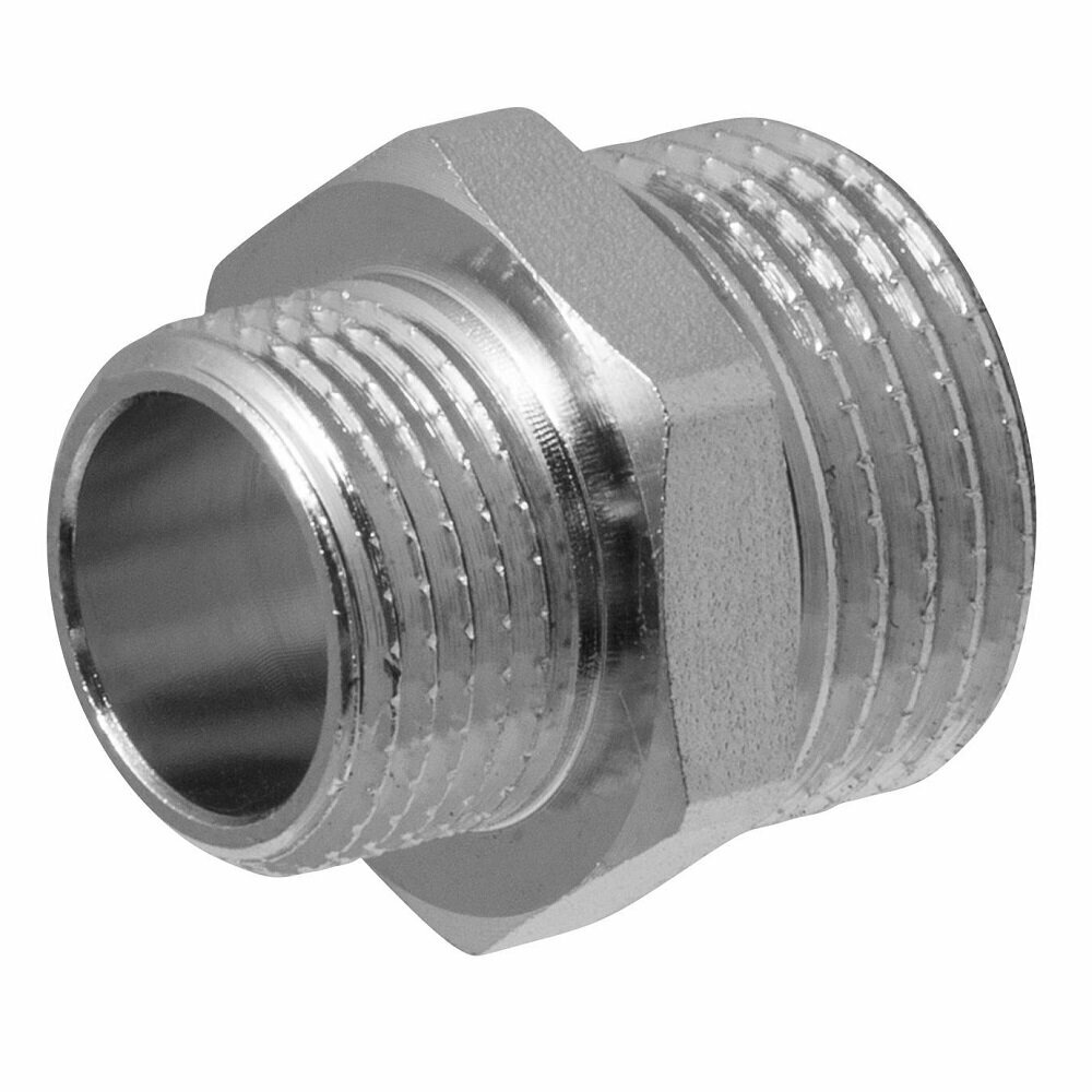 ниппель-переходник (бочонок) 1/2"х3/8" н/н mpf, mp-у Мастерпроф - фото №4