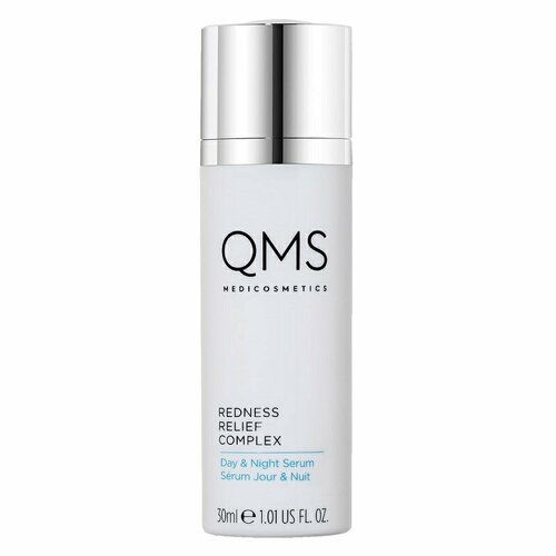 Сыворотка для чувствительной кожи, день/ночь 30 мл QMS Redness Relief Complex Day & Night Serum 30 мл aravia успокаивающая сыворотка для чувствительной кожи с куперозом redness relief serum 50 мл