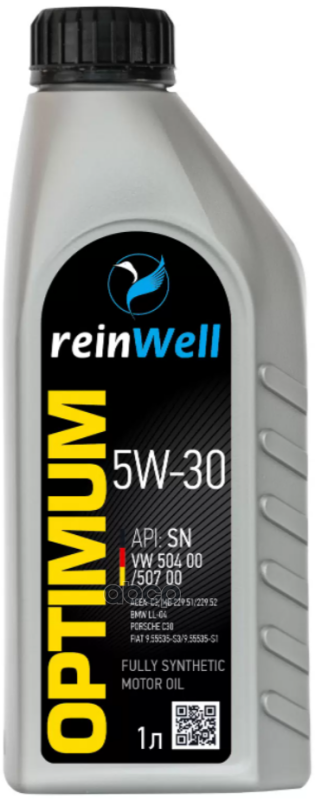 ReinWell 4943 Reinwell Моторное Масло 5W-30 Api Sn, Vw 504.00/507.00 (1Л)