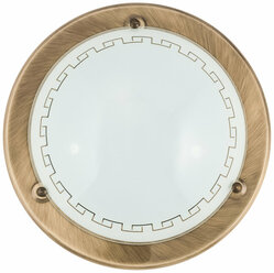 Светильник настенный потолочный основание Бронза стекло 250 Греческое 863