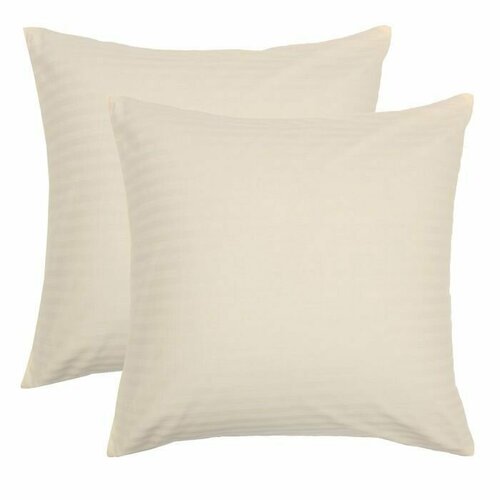 Наволочка для подушки 70х70 см, 2 шт. / Наволочка страйп сатин